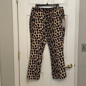 Zara Basic cheetah trousers
